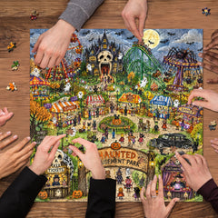Puzzle de parc à thème effrayant 1000 pièces