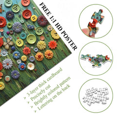 Button Bloom Jigsaw Puzzle 1000 Pieces