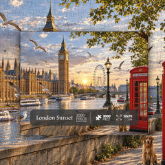 London Sunset Jigsaw Puzzle 1000 Pieces