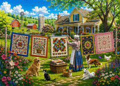 Puzzle Farm Quilting Time 1000 pezzi