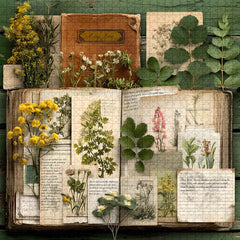 Vintage Botanical Diary Jigsaw Puzzle 1000 Pieces
