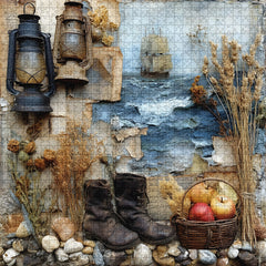 Puzzle Collage Nautique Vintage 1000 Pièces