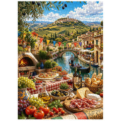 Italienisches Bergessen-Zeit-Puzzle, 1000 Teile