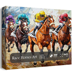 Rennpferde Kunstpuzzle 1000 Teile