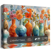 Colorful Vases Jigsaw Puzzle 1000 Pieces