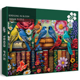 Vogelgezwitscher in voller Blüte Puzzle 1000 Teile