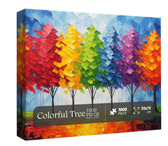 Puzzle en bois coloré 1000 pièces