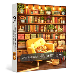 Cozy Shelf Nook Jigsaw Puzzle 1000 Pieces