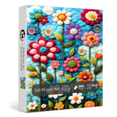 Felt Flower Art Jigsaw Puzzle 1000 Pieces