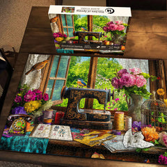 Puzzle Jigsaw Stitches of Spring 1000 Pièces
