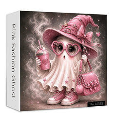 Pink Fashion Ghost Flag Jigsaw Puzzle 1000 Pieces