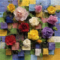 Puzzle mosaïque de roses 1000 pièces