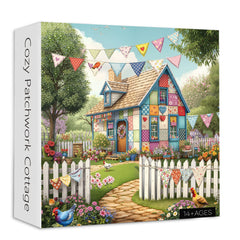Gemütliches Patchwork Cottage Jigsaw Puzzle 1000 Teile