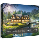 Twilight Cabin Glow Puzzle 1000 Teile