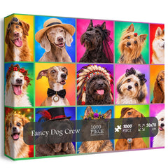 Fancy Dog Crew Jigsaw Puzzle 1000 Pieces