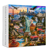 Amerika-Sehenswürdigkeiten-Reise-Puzzle, 1000 Teile