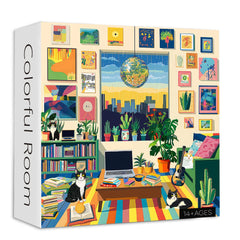 Chambre colorée puzzles 1000 pièces