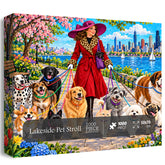 Lakeside Pet Stroll Jigsaw Puzzle 1000 Pieces