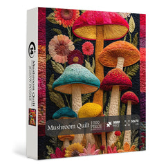 Mushroom Quilt Jigsaw Puzzle 1000 Pieces