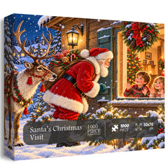 Santa’s Christmas Visit Jigsaw Puzzle 1000 Pieces