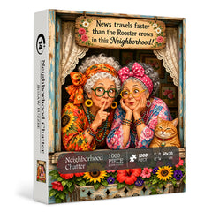 Neighborhood Chatter Jigsaw Puzzle 1000 Pieces