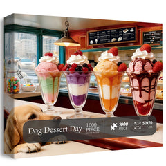 Dog Dessert Day Jigsaw Puzzle 1000 Pieces