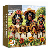 Dachshund Family Jigsaw Puzzle 1000 Pieces