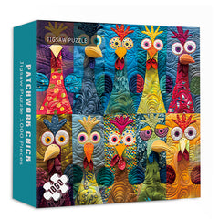 Patchwork Chick Jigsaw Puzzle 1000 Pieces