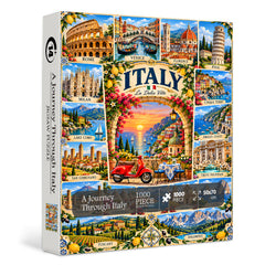 A Journey Through Italy Jigsaw Puzzle 1000 Pieces