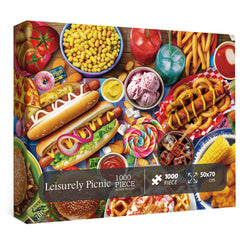 Puzzles Jigsaw de Pique-nique Détendu 1000 Pièces