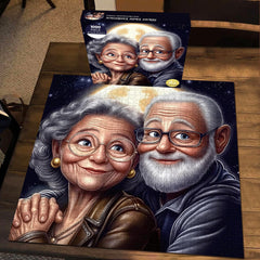 Puzzle Silver Hair Embrace 1000 piĂšces