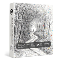 Line Art Lone Walker Jigsaw Puzzle 1000 Pieces