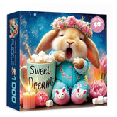 Yawning Bunny Jigsaw Puzzle 1000 Pieces