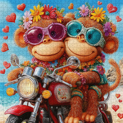 Beach Bikers Jigsaw Puzzle 1000 Pieces