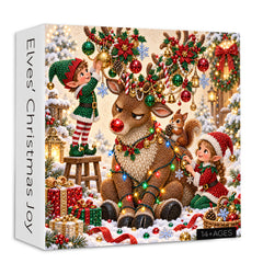Elves’ Christmas Joy Jigsaw Puzzle 1000 Pieces
