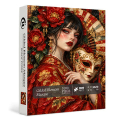 Gilded Blossom Masque Jigsaw Puzzle 1000 Pieces