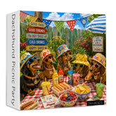 Dachshund Picnic Party Jigsaw Puzzle 1000 Pieces