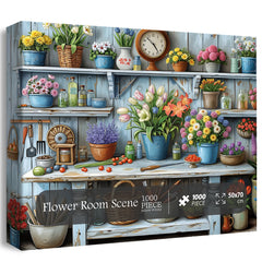 Flower Room Scene Jigsaw Puzzle 1000 Pieces