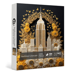 Sunflower Cityscape Jigsaw Puzzle 1000 Pieces