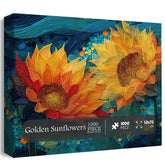 Golden Sunflowers Jigsaw Puzzle 1000 Pieces