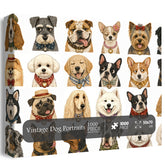 Vintage Dog Portraits Jigsaw Puzzle 1000 Pieces
