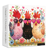 Heart Chicken Garden Rompecabezas Puzzle 1000 Piezas