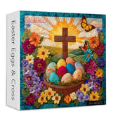 Puzzle Oeufs de Pâques et Croix 1000 pièces