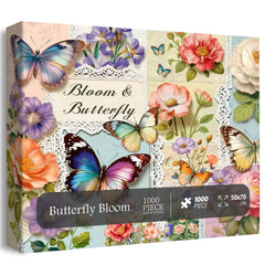 Butterfly Bloom Jigsaw Puzzle 1000 Pieces