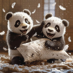 Joyful Panda Prank Jigsaw Puzzle 1000 Pieces