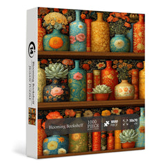 Blooming Bookshelf Jigsaw Puzzle 1000 Pieces