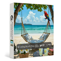 Entspannender Strandtag-Puzzle, 1000 Teile