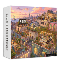 Dusk Rooftops Jigsaw Puzzle 1000 Pieces