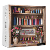 Colorful Sewing Cabinet Jigsaw Puzzle 1000 Pieces