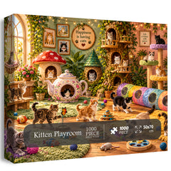 Kitten Playroom Jigsaw Puzzle 1000 Pieces